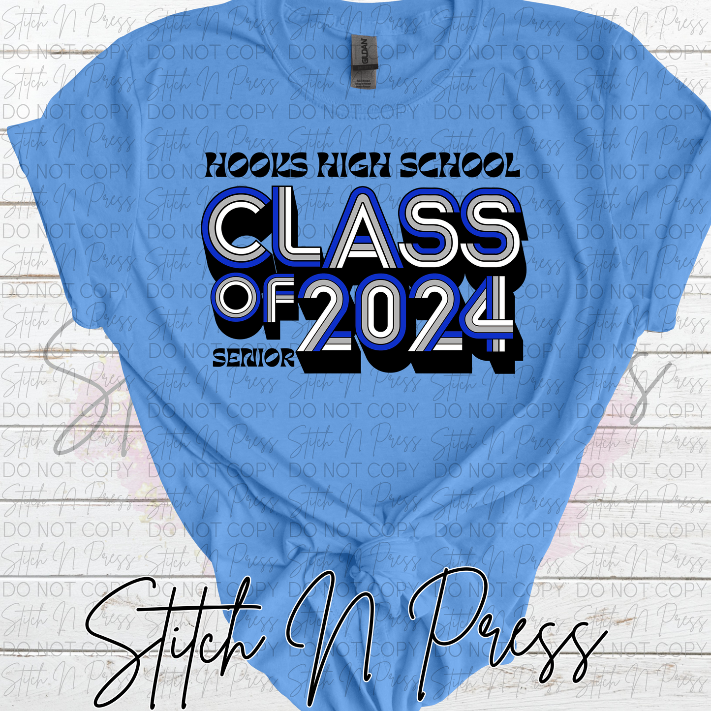 Hooks Senior 2024 retro- Shirt