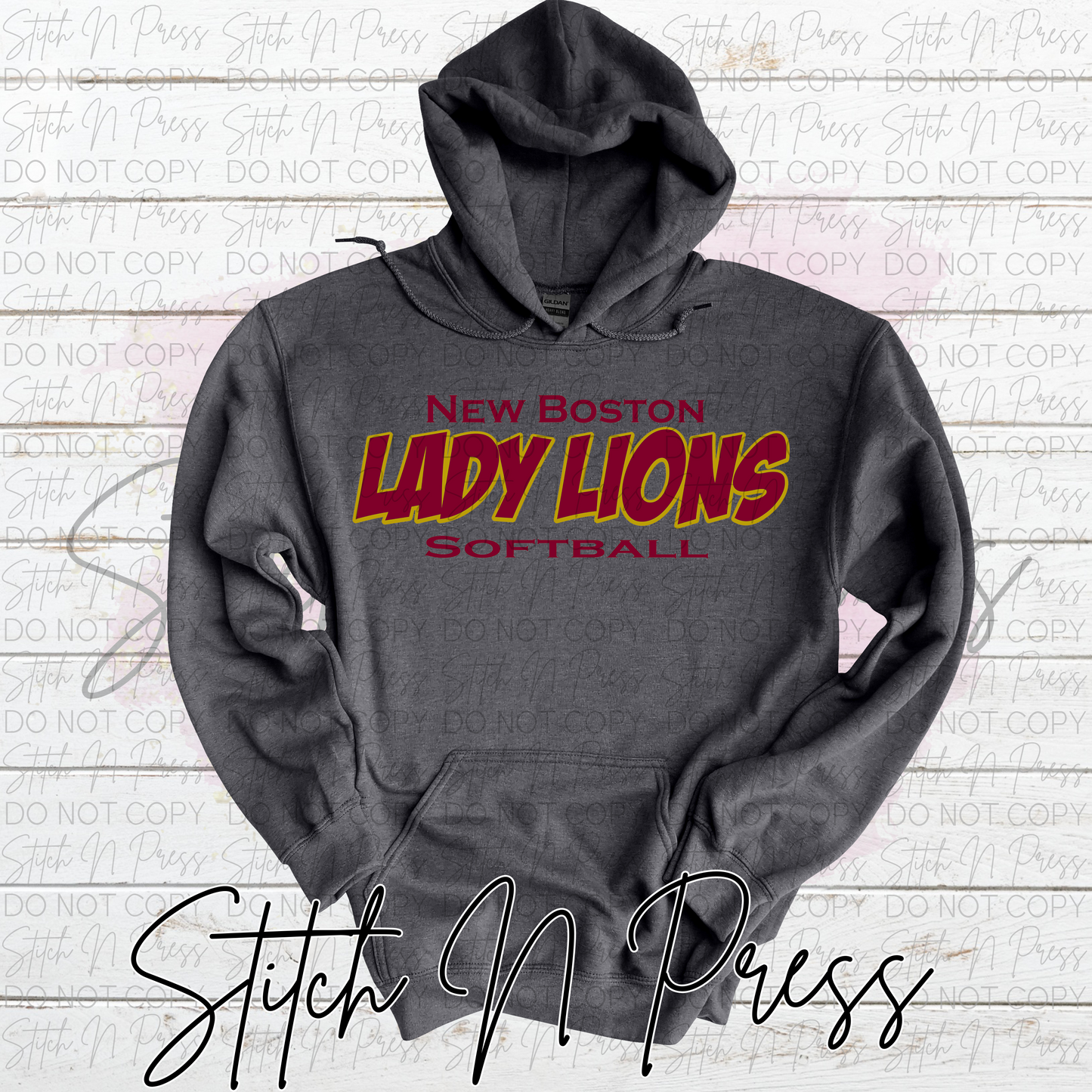Hoodie New Boston Lady Lions Softball