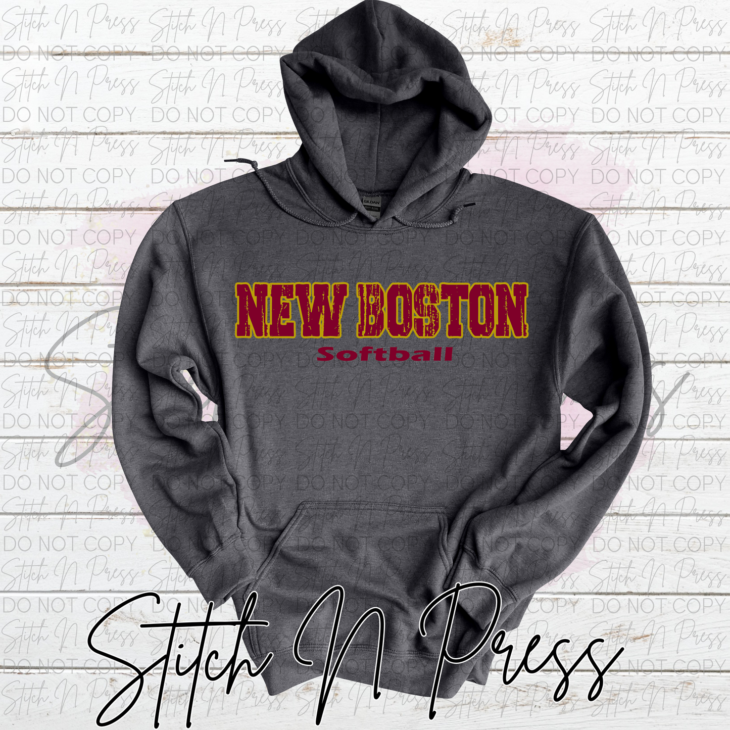Hoodie New Boston Softball