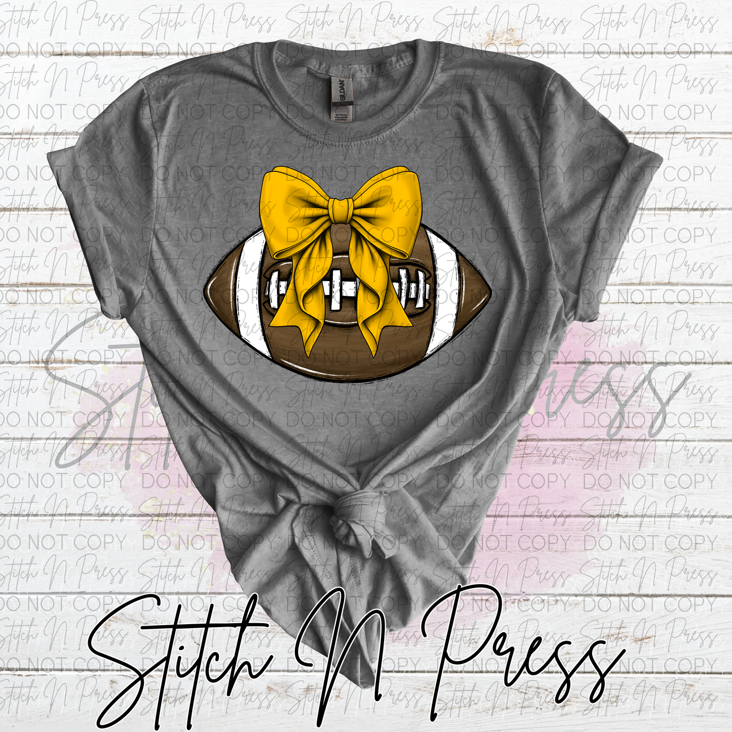 Football Gold Bow