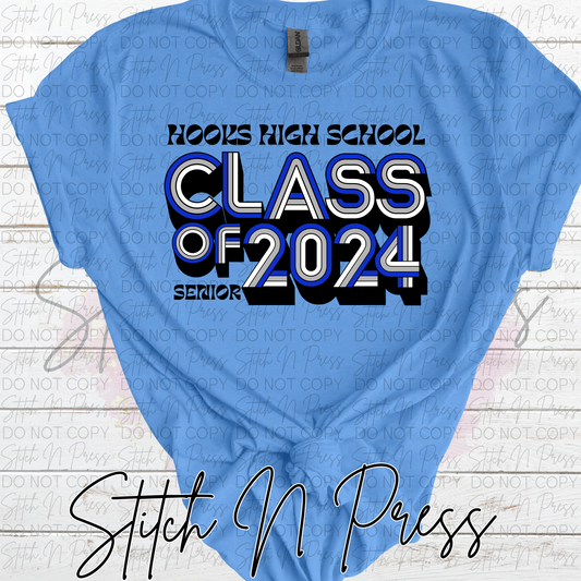 Hooks Senior 2024 retro- Shirt