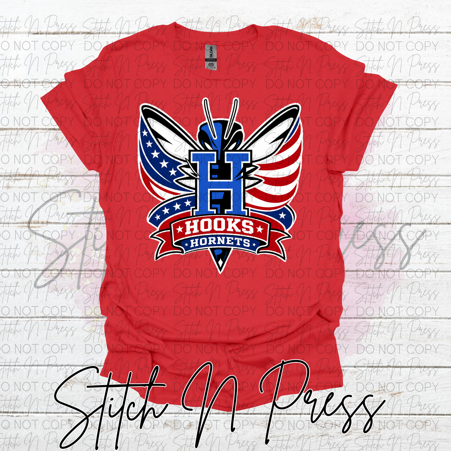 Red White and Blue Hornet