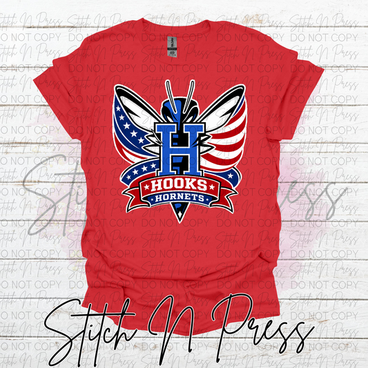 Red White and Blue Hornet