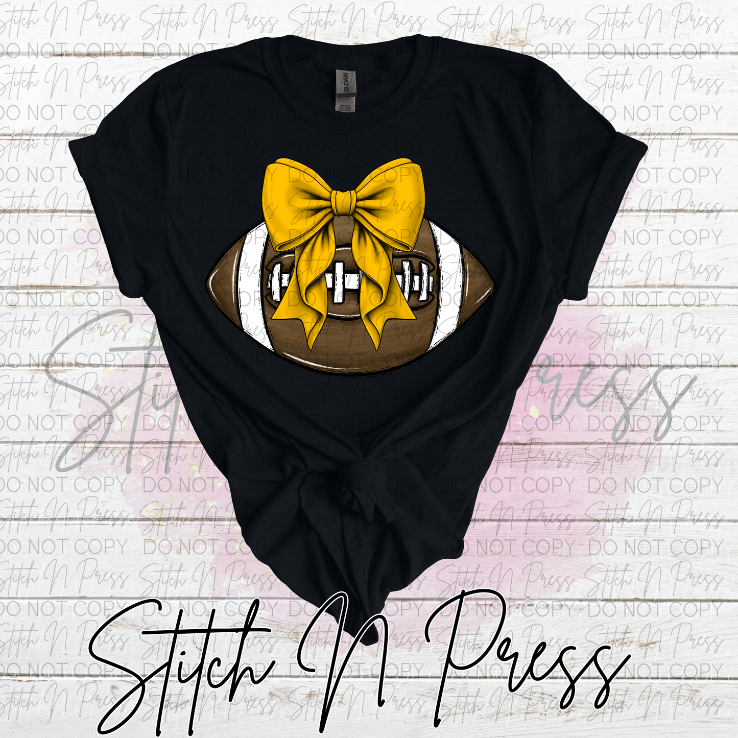Football Gold Bow