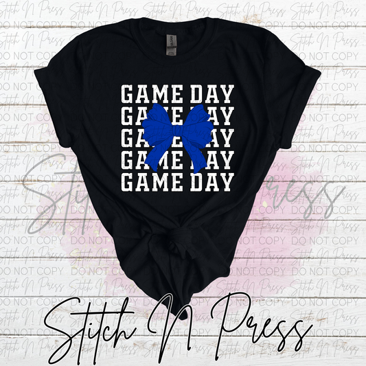 Gameday Blue Bow