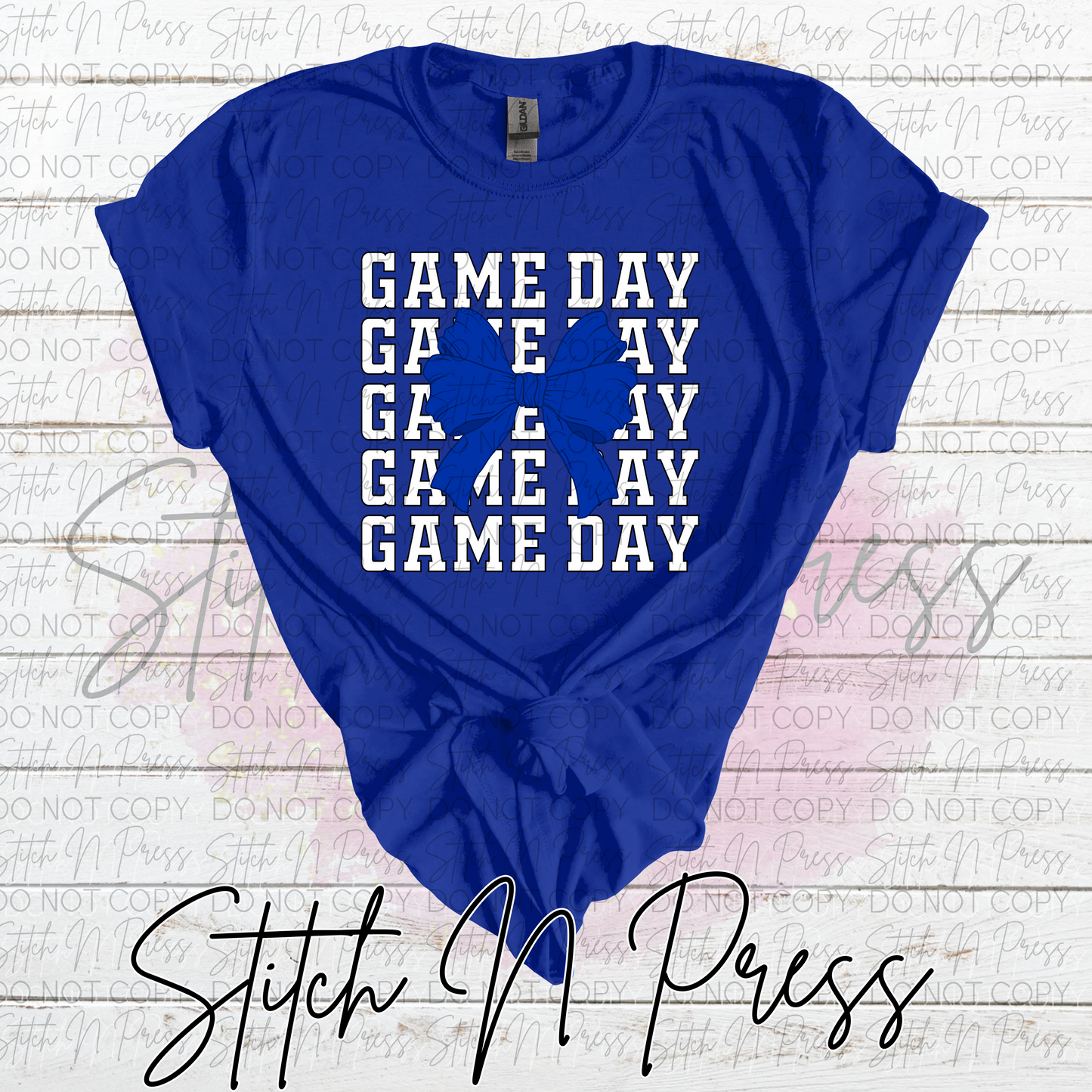 Gameday Blue Bow