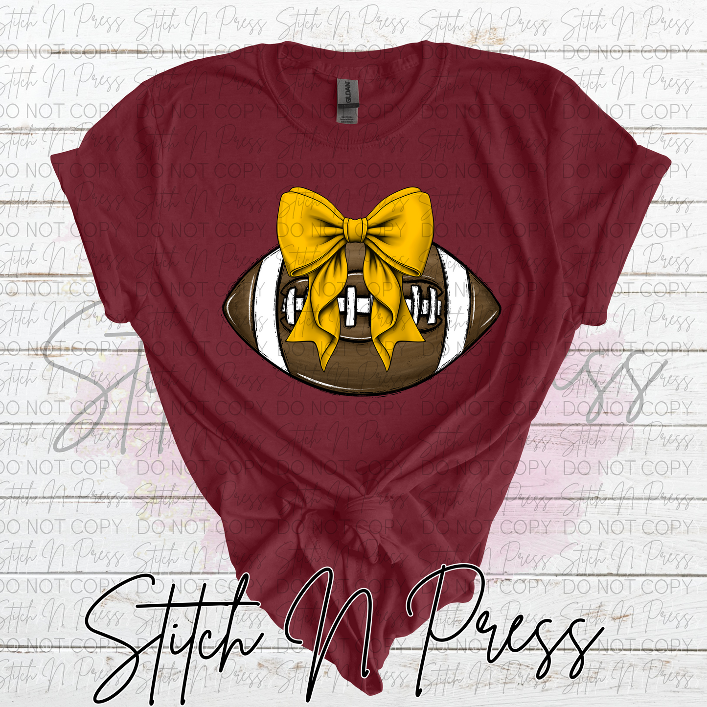 Football Gold Bow