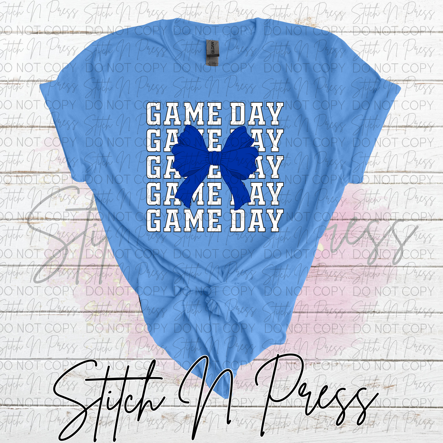 Gameday Blue Bow
