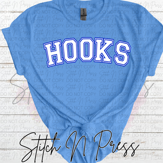 Hooks CURVED Royal outline