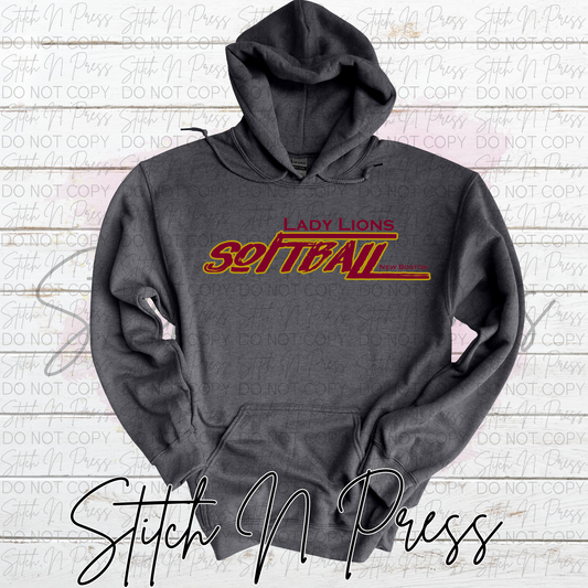 Hoodie Lady Lions Softball