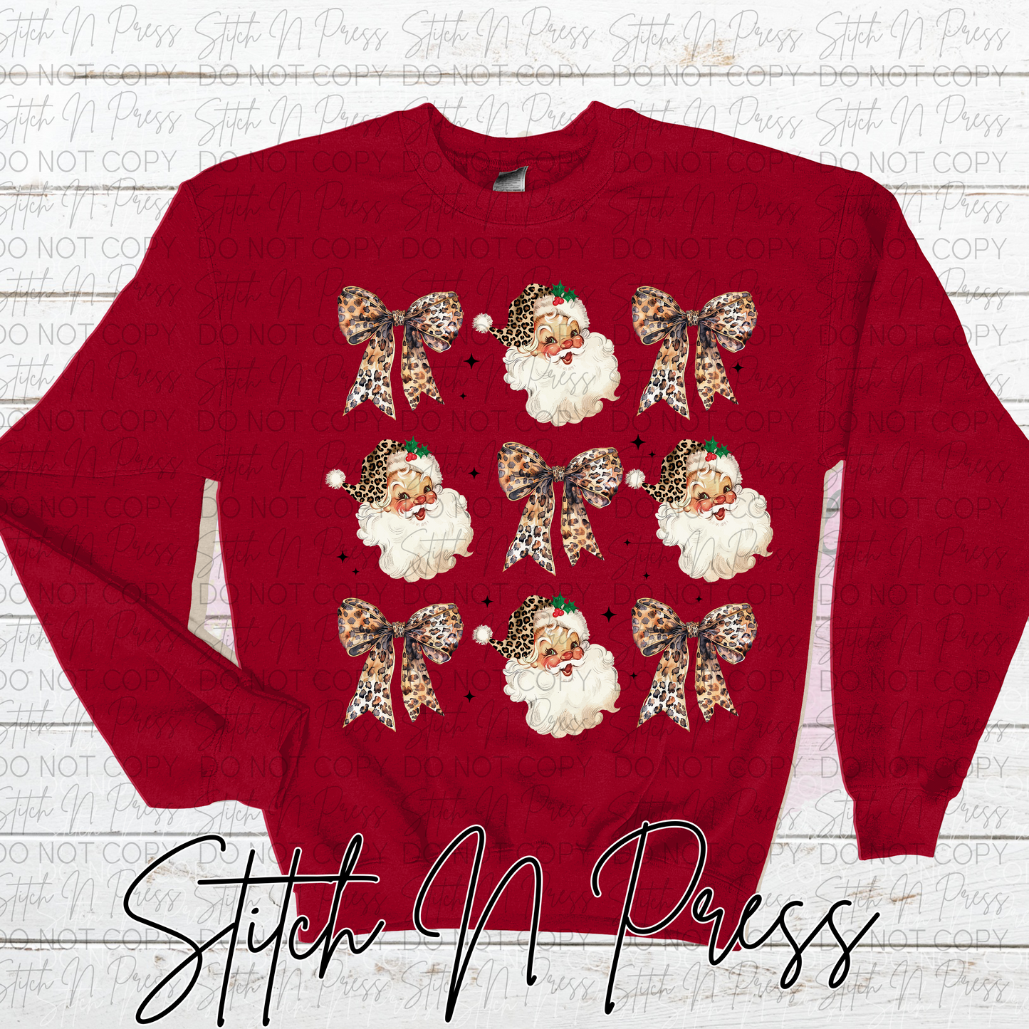 Leopard Santa and Bow