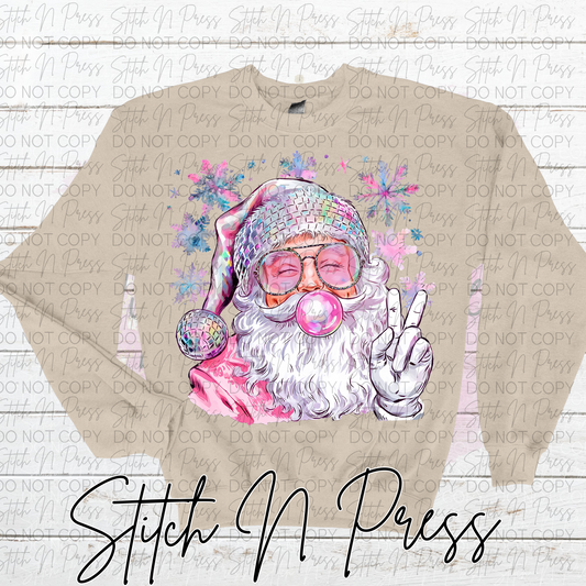 Santa Bubble Gum Face